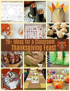 20 ideas for a classroom thanksgiving feast