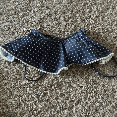 Never Worn By Me, Got Off Poshmark Slightly Worn Small Make Up Stain On Inside Fitted Polka Dot Tankini For Beach, Polka Dot Tankini For Vacation, Polka Dot Tankini For Summer Vacation, Polka Dot Beachwear Tankini For Vacation, Polka Dot Tankini For Beach, Polka Dot Beachwear Tankini For Beach Season, Polka Dot Tankini For Beach Season, White Polka Dot, Womens Swim