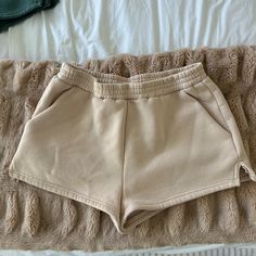 Tcec Olive Sweat Shorts. Never Worn. Size Large. Nwot. Perfection Condition. Comfortable Beige Bottoms With Built-in Shorts, Beige Leisure Shorts, Beige High-waisted Shorts For Loungewear, Beige Relaxed Fit Shorts For Leisure, Beige Stretch Shorts With Pockets, Stretch Beige Shorts With Pockets, High Waist Beige Shorts For Loungewear, Sporty Short Cream Bottoms, Beige Short Bottoms For Loungewear