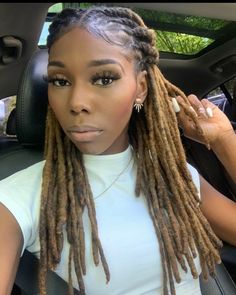 Loc Updo Styles Long, Loc Updo Styles, Dreads Styles For Women, Blonde Dreads, Updo Styles, Dreads Styles, 4c Natural Hair