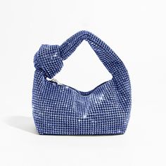 Xpoko Back to school Luxury Rhinestones Knot Evening Bag Glitter Crystal Mesh Women Handbags Designer Diamonds Party Purses Shinny Female Bags 2023 Slouchy Hobo Bag, Female Bags, Crystal Handbag, Diamond Party, Dumpling Bag, Party Purse, Purse Brands, Evening Purse, Bags Luxury