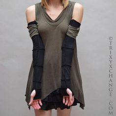 Apocalypse Clothing, Gloves Outfit, Gothic Costume, Burning Man Costume, Grey Gloves, Costume Gloves, Cotton Gloves