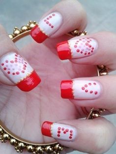 Valentine Day Nails Cute Nail Design Valentine Day That Inspire 13 Valentine Day Nails Diy Valentine's Nails, Valentines Nail Art Designs, Heart Tutorial, Popular Nail Art, Nails Opi, Valentine's Ideas, Valentine Nail Art, Dot Nail Art, Holiday Nail Designs