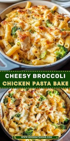 Indulge in the creamy goodness of this cheesy broccoli chicken pasta bake! Tender chicken, fresh broccoli, and pasta come together in a rich, cheesy sauce that’s baked to golden perfection. A perfect weeknight dinner the whole family will love. Broccoli Chicken Pasta, Main Course Ideas, Chicken Broccoli Pasta, Quick Lunch Recipes, Chicken Fresh, Broccoli Chicken, Cheesy Broccoli, Chicken Pasta Bake, Cheesy Sauce