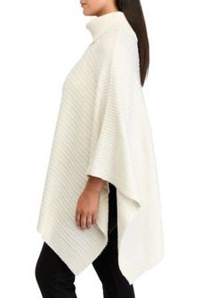 Keep it cozy and stylish with this mock neck poncho from Wonderly. | Wonderly Women's Plus Size Mock Neck Poncho, 3X Size Clothing, Polyester Spandex, Mock Neck, Pullover Sweaters, Sweater Outfits, Plus Size Outfits, Plus Size, Clothes