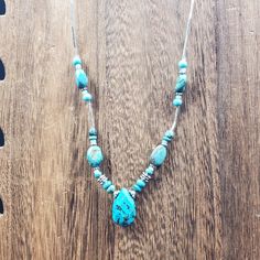 All orders ship via USPS first class mail. I will process your order and ship it within 1 business day of payment.  I only ship within the United States. Please don't hesitate to message me with any questions or concerns. Lot 2.87 Southwestern Style Blue Turquoise Necklace As Gift, Southwestern Style Blue Turquoise Necklace For Gift, Southwestern Turquoise Necklace As A Gift, Blue Teardrop Spiritual Jewelry, Handmade Southwestern Blue Jewelry, Handmade Blue Turquoise Spiritual Necklace, Handmade Adjustable Blue Turquoise Necklace, Southwestern Style Blue Beaded Necklace For Gift, Southwestern Blue Beaded Necklaces For Gift