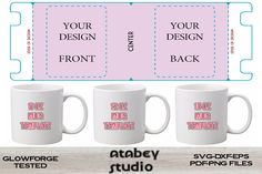 11-12-15 Oz Mug Template Bundle Sublimat Mug Template Free Printable, Popcorn Box Template, Puzzle Piece Template, 3d Svg Files, Svg Crafts, Print Crafts, Cupcake Display Stand, Template Free Printable, Craft Machines