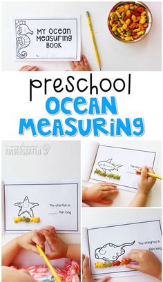 the ocean measuring activity is great for kids to practice their handwriting and coloring skills