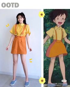 Studio Ghibli Inspired Outfits, Ghibli Inspired Outfits, Studio Ghibli Outfits, Studio Ghibli Fashion, Ghibli Outfits, Casual Cosplay, Cartoon Outfits