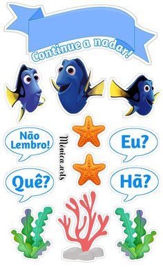 Topper de bolo Procurando Dory Lion King Quotes, Tema Disney, Easy Holiday Recipes, Busy Book, Quiet Book, Birthday Theme, Clip Art, Disney