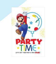 an image of a mario party time poster