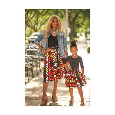 Red Angolan Ankara Mommy and Me Skirts, Head Wraps, Mothers Day, African Clothing, African Print Ski African Print Skirt, African Skirts, Small Waist, Printed Skirts, Mommy And Me, African Clothing, Head Wraps, African Print, Floral Skirt