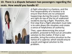 there is a dispute between two passengers regarding the seats