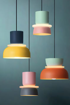 We at Mooijane present the Lucie Macaron Pendant Light, featuring a unique color-blocking design. This Nordic-style lamp adds a touch of modernity to your interiors. Its multi-layered lampshade not only adds style but also versatility. This acrylic colorful bowl-shaped lampshade chandelier combines form and function. Nordic Design Living Room, Lights Hanging, Kitchen Christmas Gifts, Interior Minimalista, Design Salon, Iron Chandeliers, Hanging Pendant Lights, Modern Pendant Light, Hanging Light