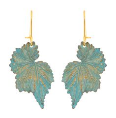 Gorgeous in green & gold, our delicately detailed begonia leaves hang from gold-plated wires. Nickel and lead free. 2" [5 cm] long. Begonia Leaves, Mini Earrings, Green Gold, Green And Gold, 404 Not Found, Plating, Not Found, Pendant, Green