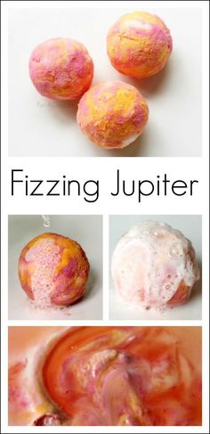 four different types of fizzing jupter