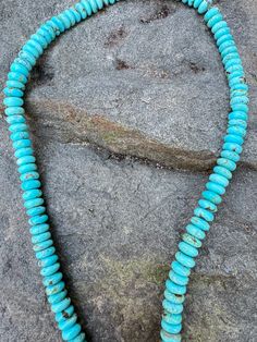 Necklace measures 18” Beads measure 6mm Clasp is sterling silver with pave diamonds pair with many of my beautiful pendants sold separately Turquoise Rondelle Beaded Necklace Single Strand, Turquoise Rondelle Beaded Necklace, Turquoise Rondelle Single Strand Necklaces, Turquoise Rondelle Single Strand Necklace, Hand-strung Turquoise Necklace With Sterling Silver Round Beads, Turquoise Beaded Rondelle Jewelry, Turquoise Round Jewelry With Sterling Silver Clasp, Turquoise Jewelry With Sterling Silver Clasp, Turquoise Rondelle Gemstone Beads Necklaces