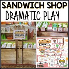 the sandwich shop dramatic play is an engaging activity