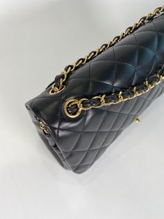 Chanel Classic Jumbo Flap bag in black lambskin and gold hardware double flap handbag. Excellent condition. Comes with magnetic box; dustbag; internal sticker; Entrupy Certificate. Hologram: 22xxxxxx Year: 2016 Measurements: 30 x 20 x 10 cm Chanel Classic Jumbo, Hermes Bags, Exclusive Bag, Fendi Bags, Flap Bag, Prada Bag, Dior Bag, Chanel Bag, Chanel Classic