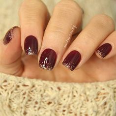 INK361. A great service for viewing and sharing Instagram photos on the web. Like photos; Comment on photos; Follow people; and much more. Log in through Instagram Nail Burgundy, Ongles Gel Violet, Nails Gorgeous, Nails Burgundy, Glitter Tip Nails, Nails Dark, Red Acrylic Nails