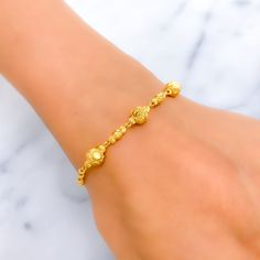 Sequin Bracelet, Gold Dots, Classic Gold, Bead Bracelet