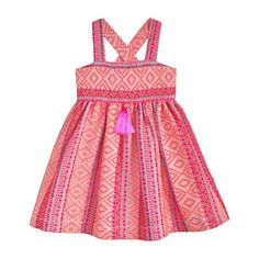 Boys Pattern, Pink Tassel, Weaving Textiles, Gold Thread, Girl Pattern, Bohemian Clothes, Orange Dress, Neon Orange