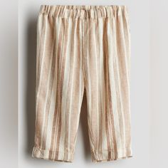 Baby Exclusive. Comfortable Pants In Airy Linen. Regular Waist, Adjustable, Elasticized Waistband, And Sewn Foldover Cuffs. Lining In Woven Cotton Light Beige, Solid-Color Offers Welcome! Don’t Have A Poshmark Account Yet? Use Code Laurenodell2 For $10 Off Your First Order! Ships Same Or Next Day. Bundle For 20% Off And Discounted Shipping! Let Me Know If You Have Any Questions. Casual White H&m Bottoms, H&m Casual White Pants, Casual White H&m Pants, H&m White Casual Pants, H&m High-waisted Cotton Pants, Beige Linen Lounge Pants, Hm Linen Pants, First Order Ships, Spring Beige Bottoms By H&m