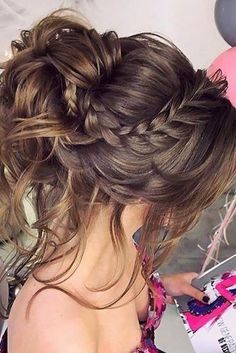 Updos With Braids, Hairstyles For Brides, Messy Hair Updo, Prom Hair Updo, Wedding Updos, Braided Prom Hair, Messy Updo, Bridesmaid Hair Updo, Growth Tips