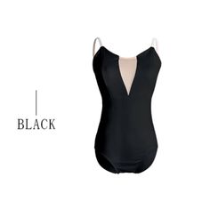 a black one piece swimsuit with an open back