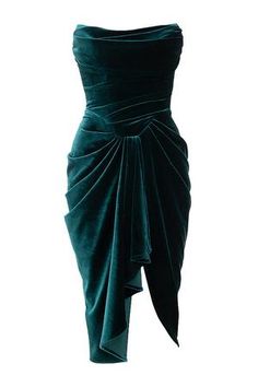 Party Bodycon Dress, Emerald Green Velvet, Celebrity Inspired Dresses, Velvet Bodycon Dress, Work Chic, Split Dress, Bodycon Dress Parties, Dress Bodycon, Guest Dress