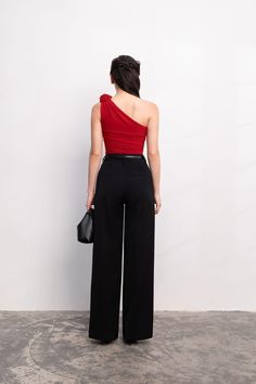 Micah Straight Wide Leg Crepe Ankle Length Pants | MEAN BLVD Chic Ankle-length Evening Pantsuit, Chic High-waist Culottes For Evening, Chic High Waist Culottes For Evening, Chic High-waist Evening Culottes, Chic Ankle-length Pantsuit For Night Out, Chic Straight Culottes For Evening, Sleek Wide Leg Pants For Party, Chic Evening Straight Culottes, Sleek Straight Wide Leg Pants For Party