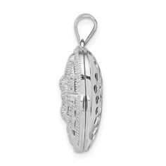 Sterling Silver Rhodium-plated CZ Fancy Design Heart 22mm Locket PendantSterling, at over 92% silver, is quite pure. Perhaps this metals most remarkable attribute is the way it ages. Silver patinas so beautifully that designers often exaggerate the quality, incorporating recesses protected from the natural polishing of everyday wear and even pre-oxidizing the surface.Designed with YOU in mind: Using our years of experience providing the top quality jewelry through our stores in Northern Florida, Oval Silver Jewelry With Shiny Finish, Classic Silver Medallion Jewelry, Silver Medallion Jewelry For Formal Occasions, Silver Engraved Cubic Zirconia Jewelry, Engraved Silver Cubic Zirconia Jewelry, Silver Round Locket Jewelry, White Gold Cubic Zirconia Medallion Jewelry, Silver Filigree Jewelry With Cubic Zirconia, Classic Silver Heart Pendant Jewelry