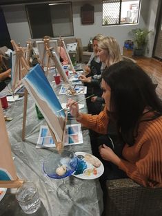 Paint And Sip Event, Night Birthday Party, Painting Birthday Party, Painting Birthday, Sip N Paint, Sign Writing, Gold Coast Australia, Commission Painting