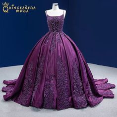 Purple Quinceanera Dress, Quinceanera Dress Purple, Quinceñera Dress Vintage Purple Wedding, Purple Ball Gown, Debut Dresses, Champagne Quinceanera Dresses, Vintage Spaghetti, White Quinceanera Dresses, Classic Prom Dress, Purple Quinceanera Dresses, Black Quinceanera Dresses