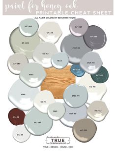 some paint colors are arranged in the shape of a circle