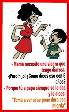 an image of a woman telling her son how to use his hand gestures in spanish