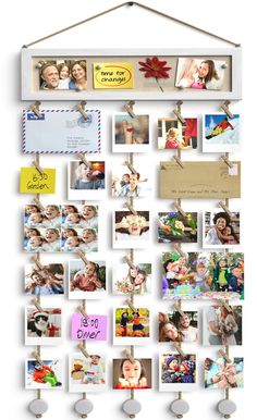 PRICES MAY VARY. Multi Pictures Frames Display: The photo display is a combination of a bulletin board and picture frames collage. It is equipped with 30 clips and 6 push pins which can hang multiple pictures and photos to meet the needs of multi pictures display. It is the best choice for collecting memories of life and dorm room decor. Perfect Wall Decor: Postcards, notes, photo and pictures organizers, with cute simple design. Make full use of wall space to display your photos and it could be Wood Bulletin Board, Hanging Multiple Pictures, Hanging Photo Display, Multi Picture Frames, Frame Wall Collage, Picture Organization, Wall Collage Decor, Multi Picture, Picture Boards