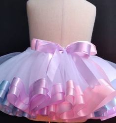 Light pink, light blue, lavender tutu skirt , perfect for birthday party or any occasion.