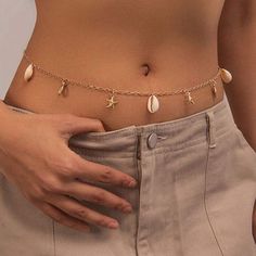 Brand New, Still In Plastic. Great Addition To Any Outfit! Perfect For Summer! Length: 28.5-32.5inch Authentic Smoke Free Home Fast Shipping Seashell Waist Chain, Waist Bracelet, Gold Waist Beads, Chain Outfit, Shell Belt, Waist Jewelry, Belly Jewelry, Starfish Pendant, Waist Beads