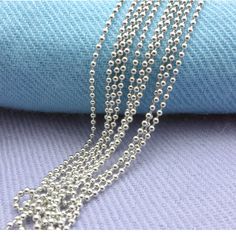 925 Sterling Silver, 1.0 m/m Ball Bead Chain Necklace Rhodium Plating,wholesale. Item Features Nickel & Lead Free Excellent Finish Perfect Gift Most Popular Chain All of my product 200% True Sterling Silver and stamped 925 Item Description Metal: True Sterling Silver. Type: Ball Bead Chain Necklace Length: 16 inches, 18 inches, 20 inches,22 inches,24 inches Width: 1.0 m/m. Clasp: Spring, A-bar Plating: Rhodium Plated Place of Origin: Made in KOREA Payment We are accept only PayPal Shipment W Stainless Steel Ball Chain Jewelry As A Gift, Silver Stainless Steel Necklaces With Beaded Chain, Silver Beaded Chain Necklace In Stainless Steel, Sterling Silver White Gold Ball Chain Jewelry, Silver Stainless Steel Necklace With Beaded Chain, Sterling Silver Jewelry With Ball Chain In White Gold, Silver Stainless Steel Jewelry With Beaded Chain, Sterling Silver Jewelry With White Gold Ball Chain, White Gold Ball Chain Necklace As Gift