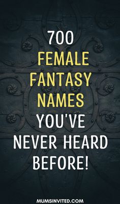 This is the only fantasy feminine name list you'll ever need. Writers who want their female character's name to stand out will love this. Look at this list of 700+ dark, unique & meaningful feminine names right now! These are whimsical names inspired by nature, the moon. Warrior queen names. Ethereal elven princess names. Greek names. Japanese names. Strong baby girl names. Female Character Names. Best Character names. Rare Names. Fantasy Names. fantasy names feminine. fantasy names with meaning Rare Surnames With Meaning, Rare Female Names With Meanings, Fantasy Inspired Names, Ethereal Names With Meaning, Fantasy Queen Names, Name Inspiration Character, Dark Fantasy Names With Meaning, Elven Names Female List, Good Last Names For Characters