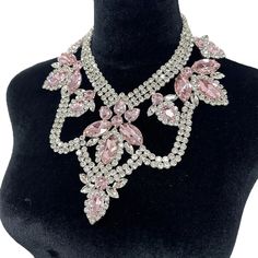 Rhinestone necklace-Elegant Pink Glass Gemstones Necklace Women Jewelry Wedding Big Size SS28 Rhinestones Crystal Drag Queen Stage Accessories Style: Classic Occasion: Party Necklace Type: Chokers Necklaces Material: glass Item Type: Necklaces Gender: Unisex Fine or Fashion: Fashion Model Number:3256804855323803 Stage Accessories, Beautiful Jewelry Diamonds, Expensive Jewelry Luxury, Jewelry Diamonds, Necklace Elegant, Accessories Style, Party Necklace, Fancy Shoes, Jewelry Luxury