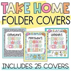 the cover for take home folder covers includes 25 covers