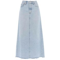 Light Blue Della Regenerative Cotton Skirt in Practice AGOLDE JOHN JULIA. Color Practice, Indigo Colour, Skirt Fits, Modest Fashion Outfits, Maxi Skirts, Cotton Skirt, Cute Skirts, Pants Women, Jeans Color