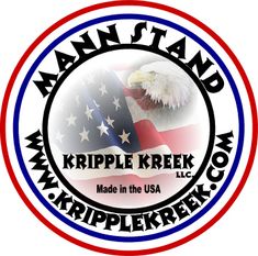 an american flag and eagle with the words kripple creek made in the usa