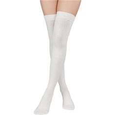 New Product 80% Cotton, 18% Polyester, 2% Spandex Hand Wash Only Premium Material: Athletic Long Socks For Women Made Of 80% Cotton, 18% Polyester, 2% Spandex. Combed Cotton With Elastic Fiber Assuring You The Best Feeling When Putting On. You Will Feel Extremely Soft And Breathable. The Thickness Is Suitable For Spring, Autumn, And Winter. Fit Size: One Size Fits Most Ladies. The Length From Top To Heel: About 20.9"(53cm), Toe To Heel: 7.9"(20cm) Long. Leg Warmer Fit Just Over The Knee And Will White Thigh High Socks, Long White Socks, Princess Peach Costume, Halloween Tights, Peach Costume, Womens Knee High Socks, Green Socks, Best Feeling, Dance Tights