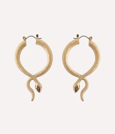 Snake Shape Earrings For Party, Trendy Snake-shaped Jewelry For Parties, Trendy Snake-shaped Party Jewelry, Trendy Snake-shaped Metal Jewelry, Gold Snake Earrings For Party, Snake Lovers, Costume Parties, Sparkly Things, Snake Earrings