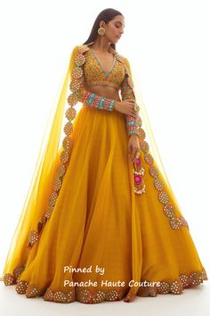 भारतीय दुल्हन संबंधी, Blouse Organza, Orang India, डिजाइनर कपड़े, Haldi Dress, Pengantin India, Lehenga Dupatta