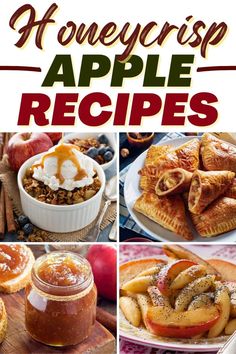 apple pie recipe collage with text overlay