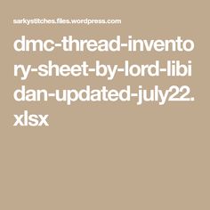 the text reads dnc thread - inventto, by sheet - by - lord - lib dan - updated - august